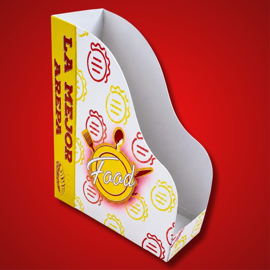 Portaarepa tradicional, diseño amarillo, de TodoCajas JEMD