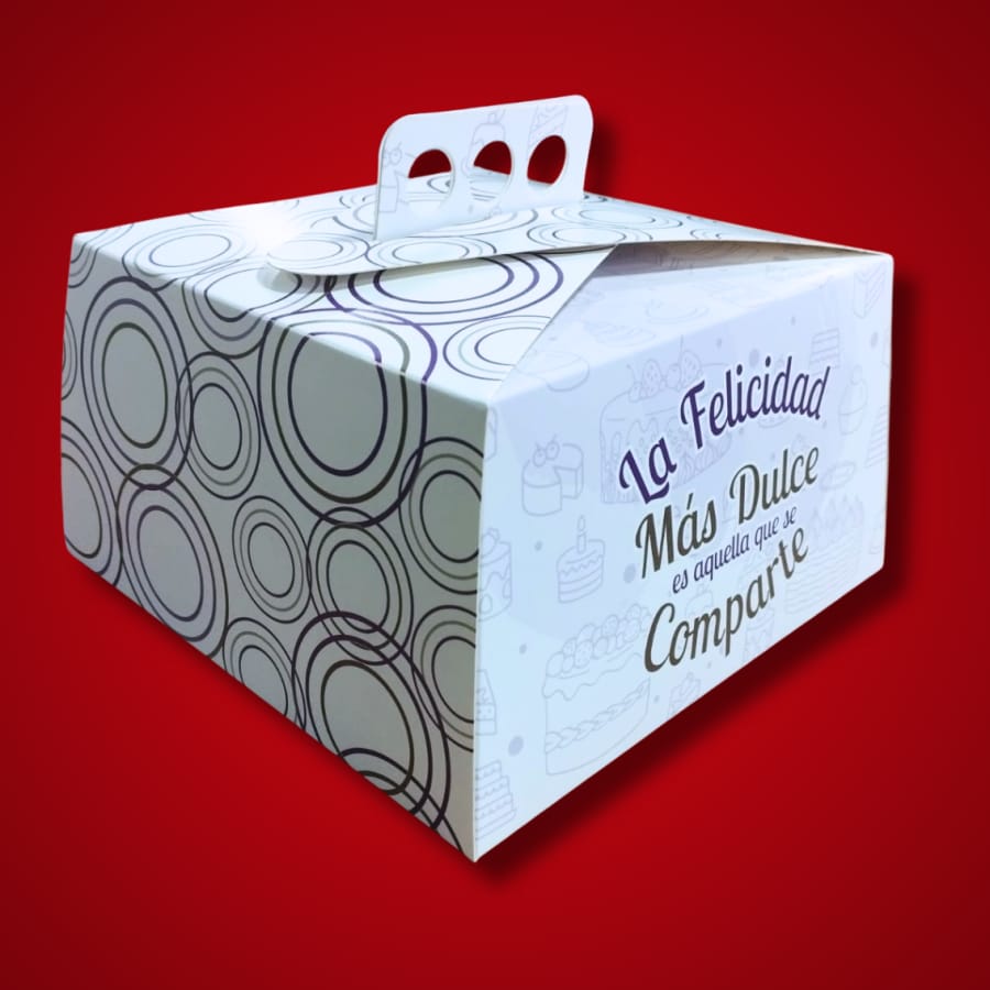 Caja Torta Maletín Cartulina de TodoCajas JEMD