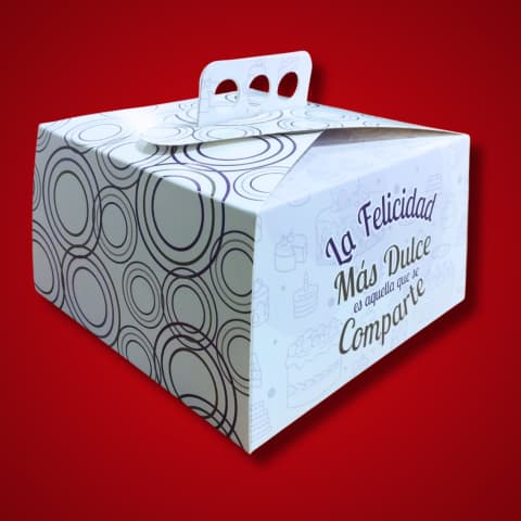 Caja Torta Maletín Cartulina de TodoCajas JEMD